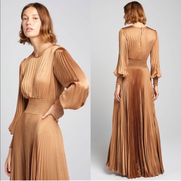 A.L.C. Leah II Mini Dress in Toffee Brown Size 0 - Picture 5 of 11